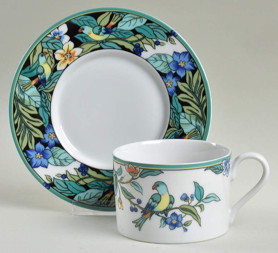 Tropicana Flat Cup & Saucer Set by Muirfield-1