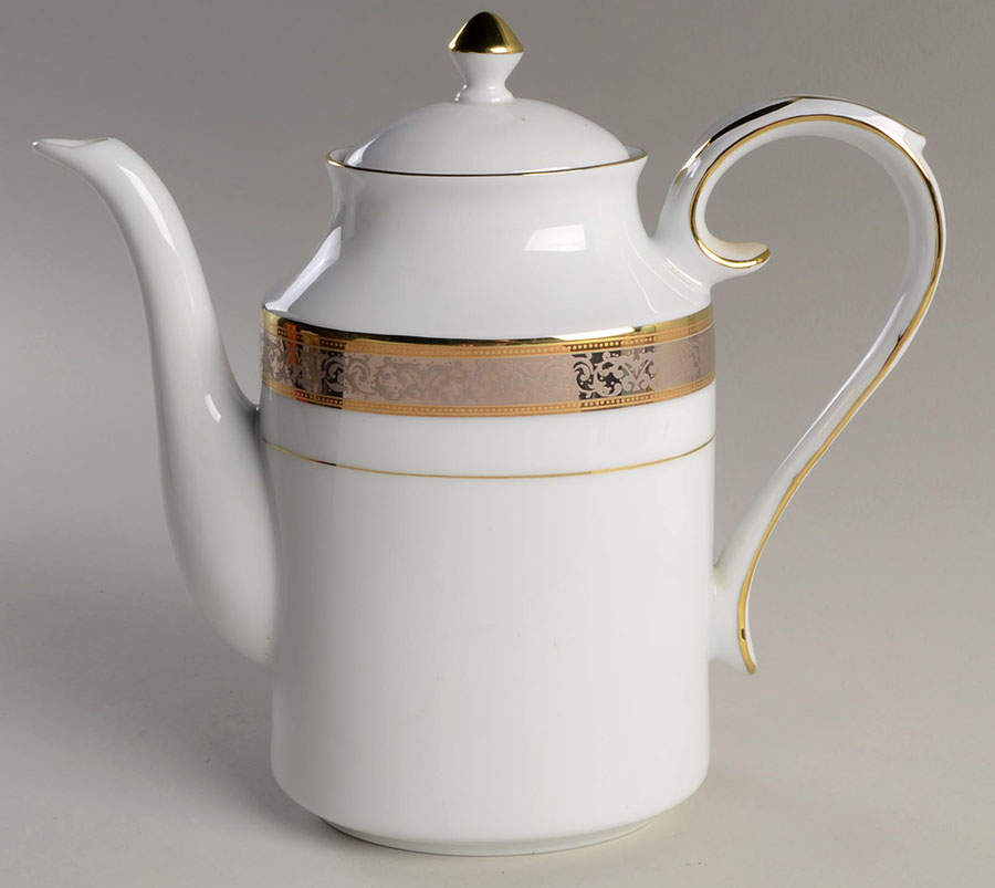 Victorian Lace Coffee Pot & Lid by Muirfield-1