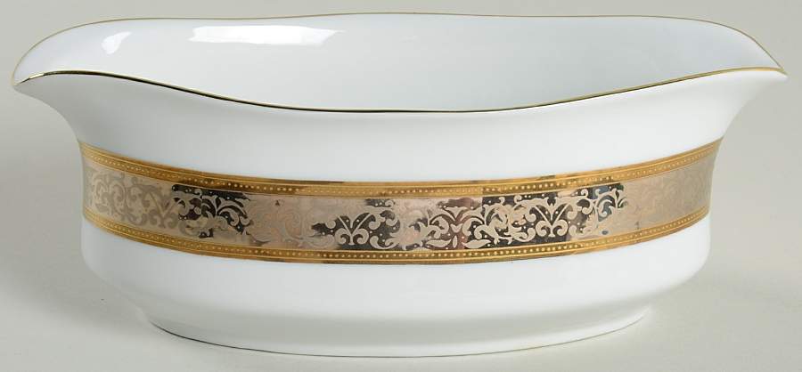Victorian Lace Gravy Boat by Muirfield-1