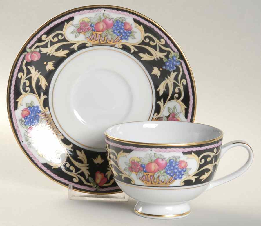 Windsor Court Footed Cup & Saucer Set by Muirfield-1