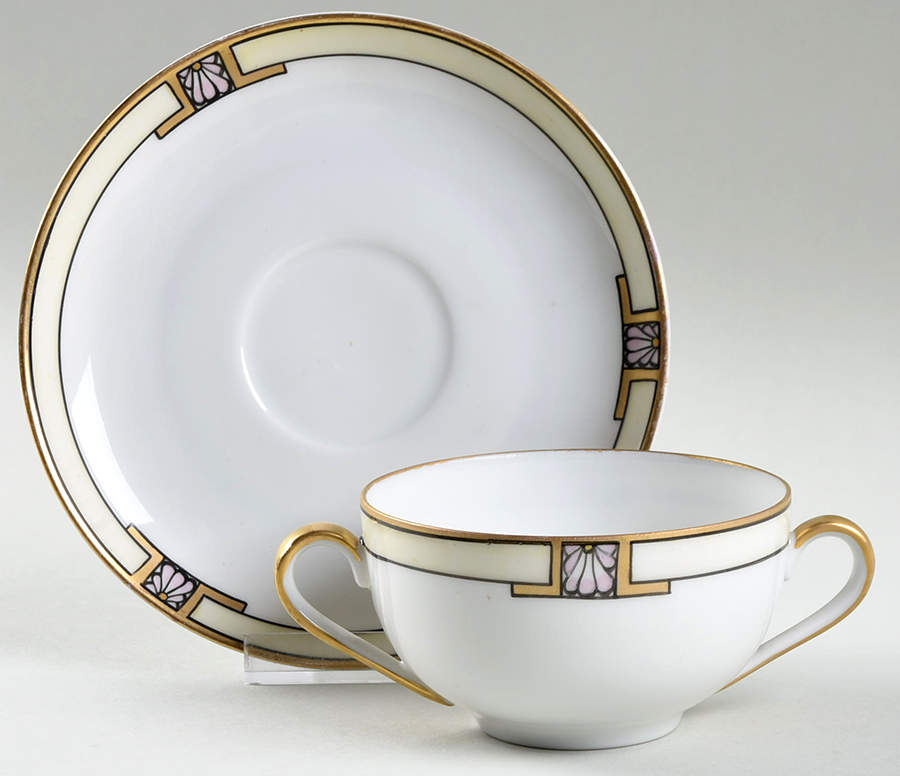 Diana Flat Bouillon Cup & Saucer by Mutual Art Studios-1