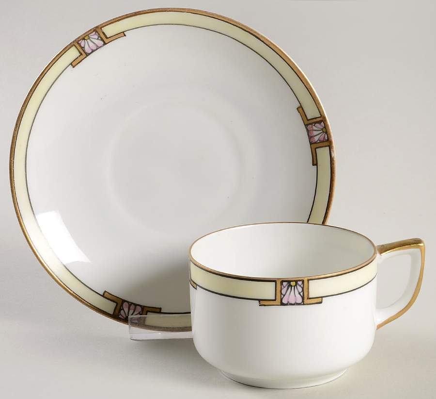 Diana Flat Cup & Saucer Set by Mutual Art Studios-1