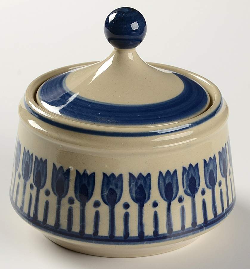 Aruba Sugar Bowl & Lid by Montgomery Ward-1