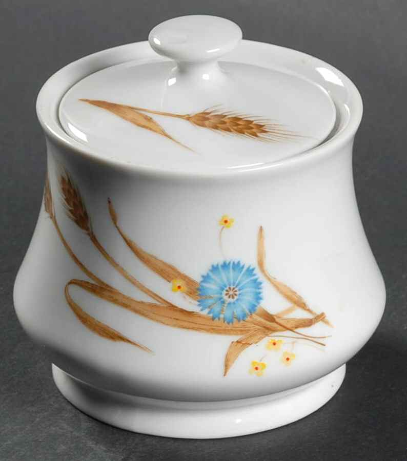 Autumn Sugar Bowl & Lid by Montgomery Ward-1