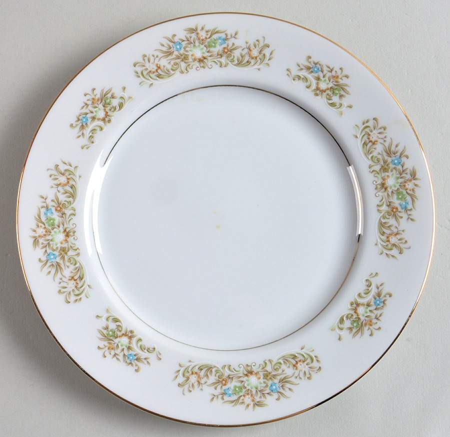 Floral Wreath Salad Plate by Montgomery Ward-1