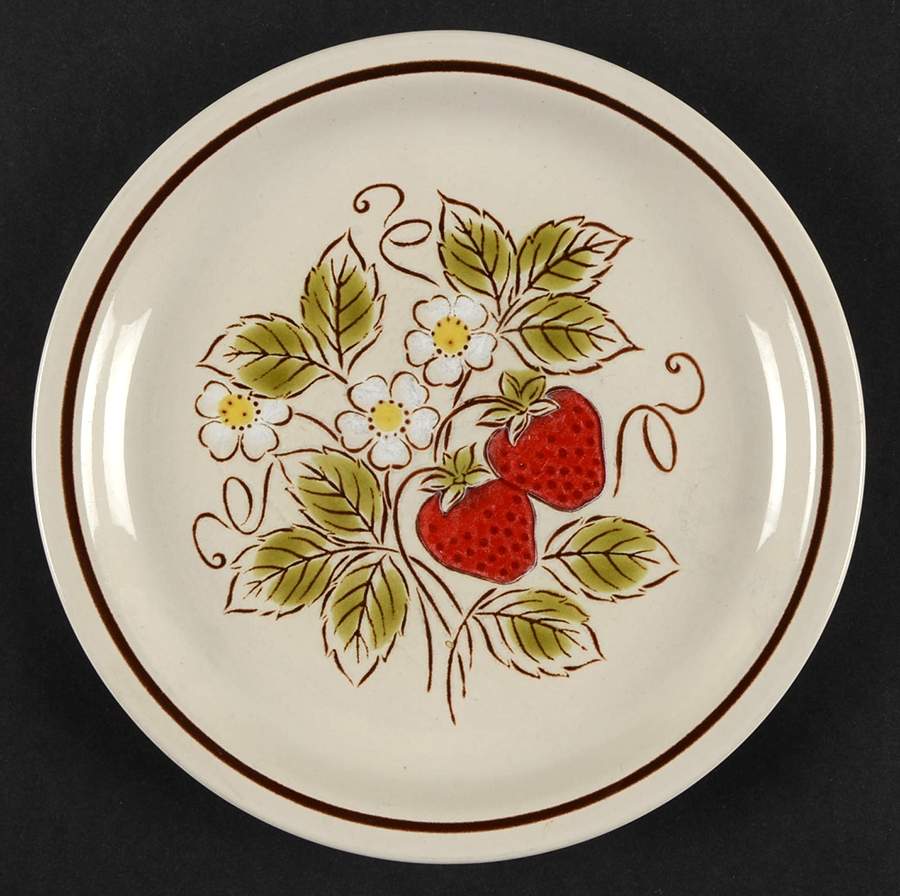 Strawberry Salad Plate by Montgomery Ward-1