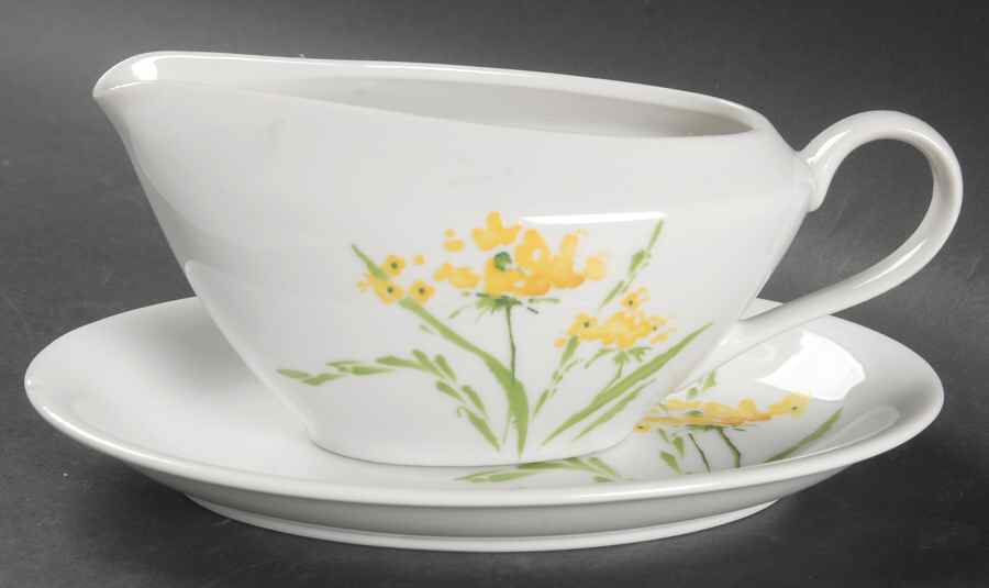 Summerdays Gravy Boat & Underplate by Montgomery Ward-1