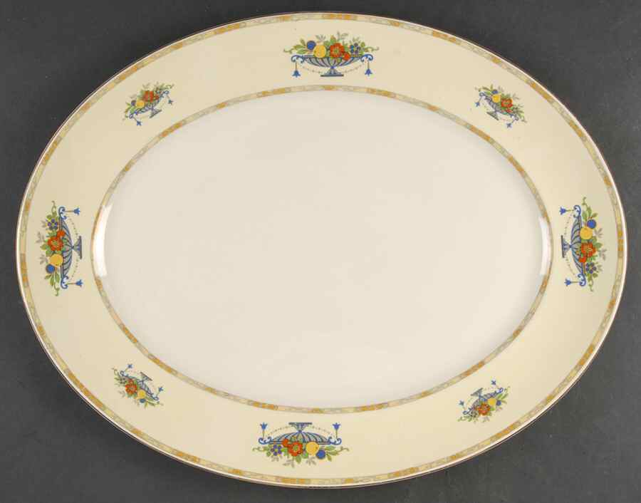 2327 18" Oval Serving Platter by Myott Staffordshire-1