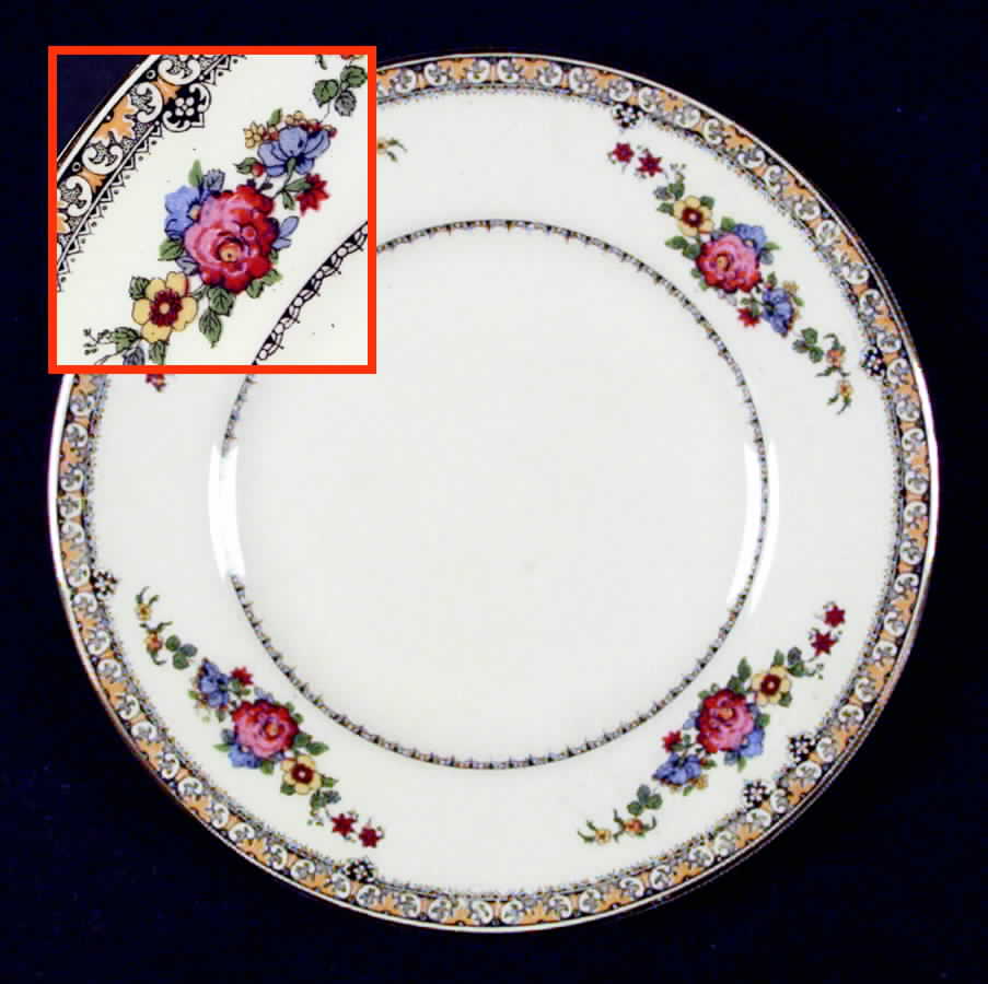 2372 2373 Bread & Butter Plate by Myott Staffordshire-1