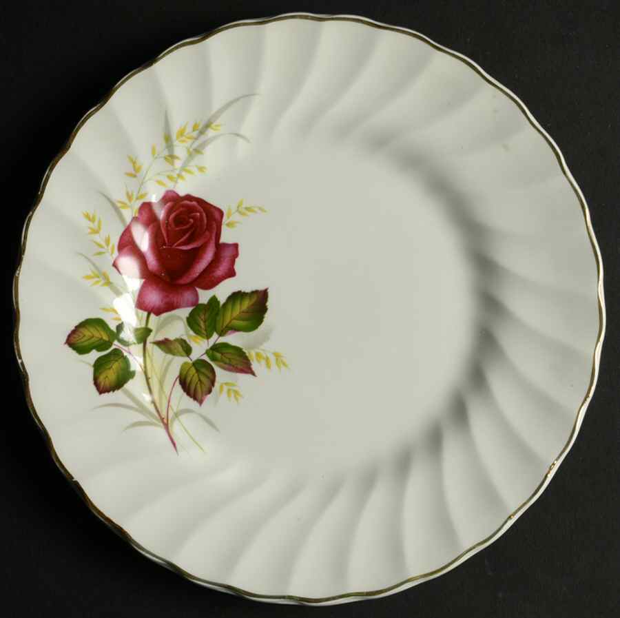 Anniversary Rose Salad Plate by Myott Staffordshire-1