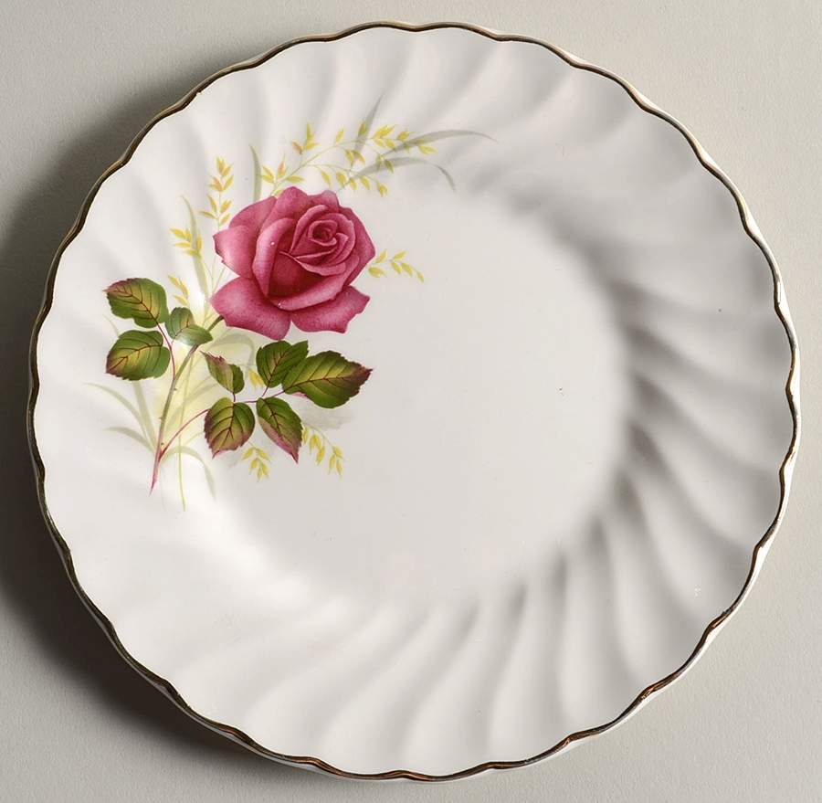 Anniversary Rose Bread & Butter Plate by Myott Staffordshire-1