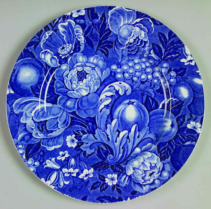 Appletime Blue Dinner Plate by Myott Staffordshire-1