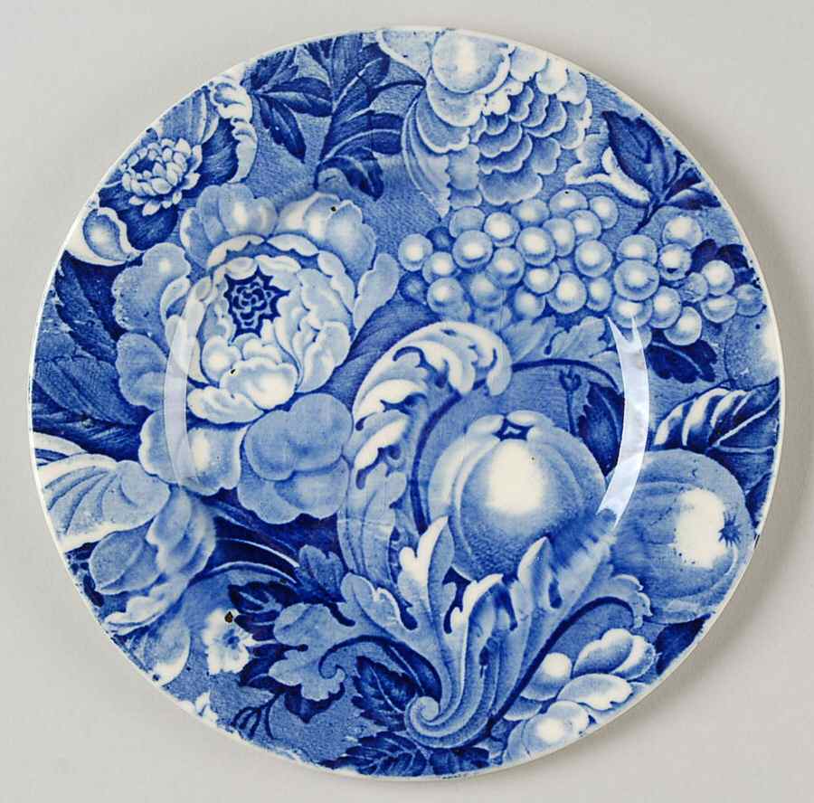 Appletime Blue Bread & Butter Plate by Myott Staffordshire-1