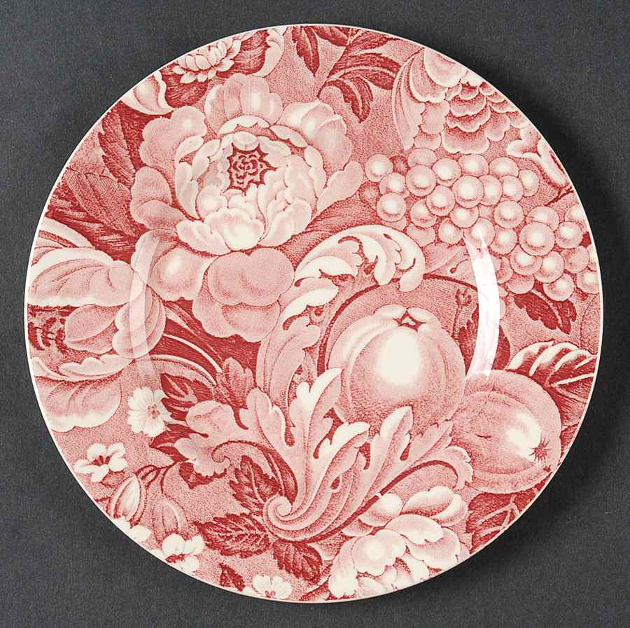 Appletime Pink Bread & Butter Plate by Myott Staffordshire-1