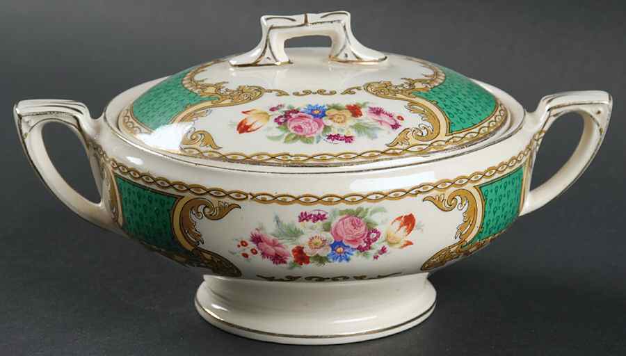 The Arlington Sugar Bowl & Lid by Myott Staffordshire-1