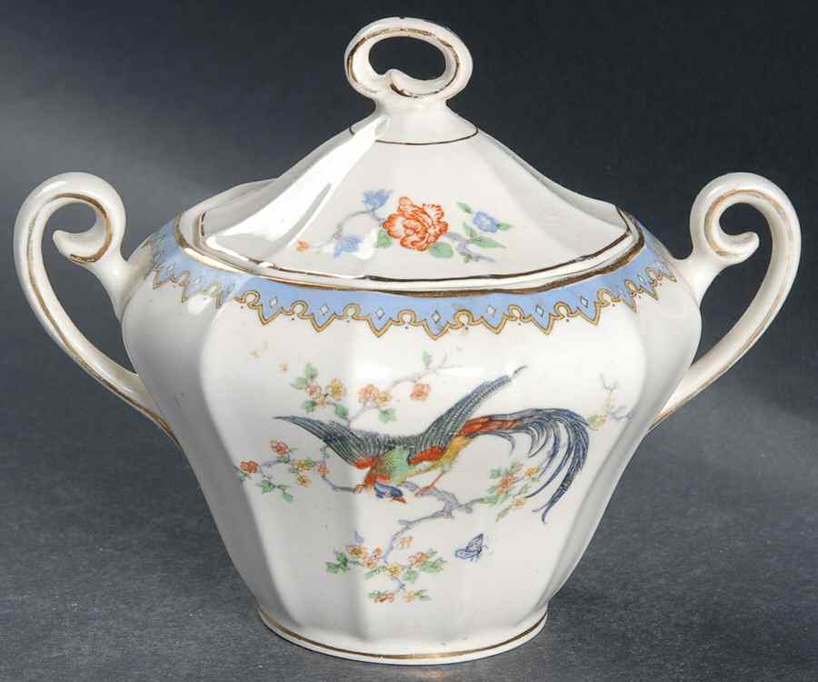 Ascot Sugar Bowl & Lid by Myott Staffordshire-1