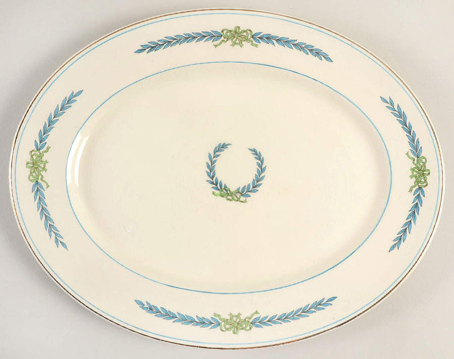 Athens 12" Oval Serving Platter by Myott Staffordshire-1