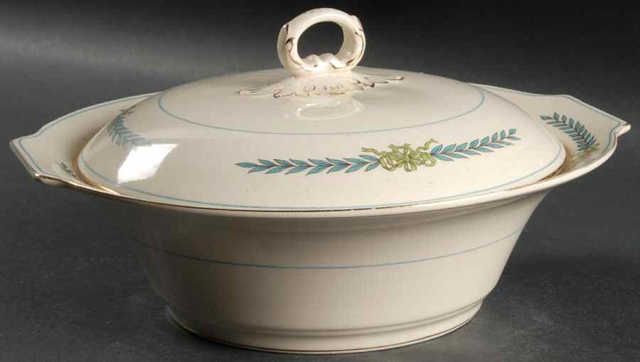 Athens Round Covered Vegetable by Myott Staffordshire-1