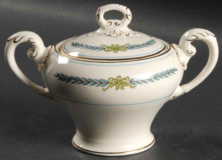 Athens Sugar Bowl & Lid by Myott Staffordshire-1