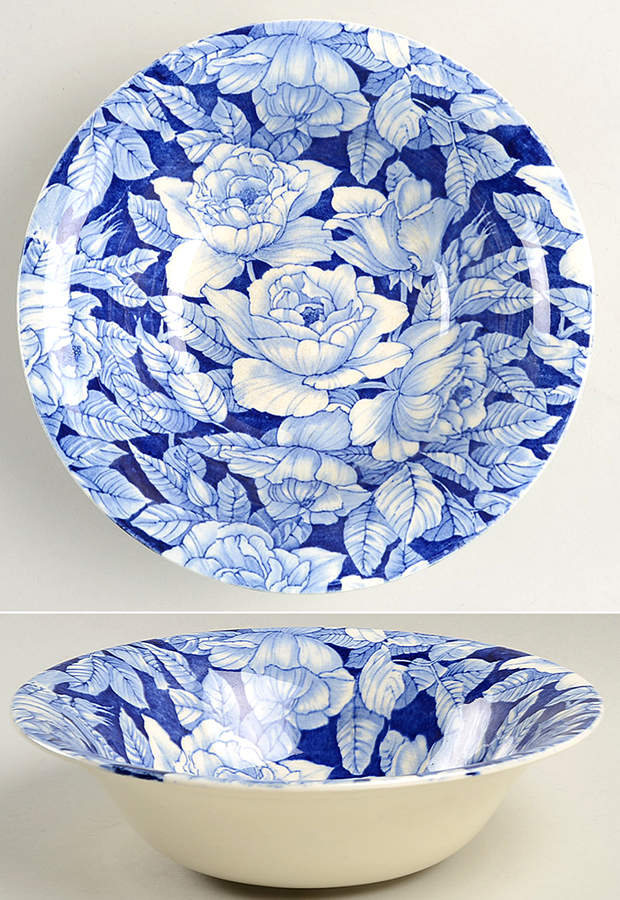 Bermuda Blue 8" Round Vegetable Bowl by Myott Staffordshire-1