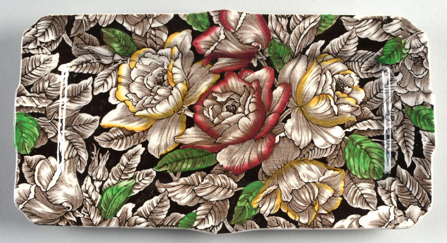 Bermuda Brown Multicolor Large Sandwich Tray by Myott Staffordshire-1