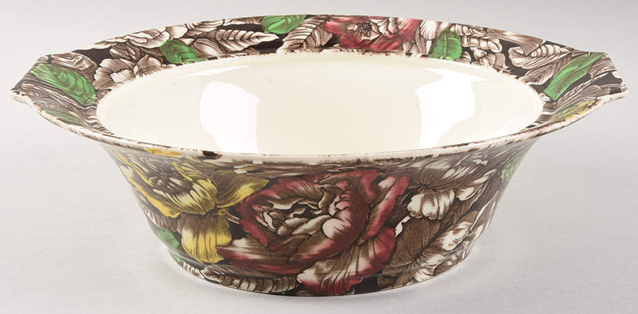 Bermuda Brown Multicolor Round Vegetable No Lid by Myott Staffordshire-1
