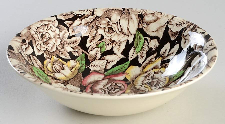 Bermuda Brown Multicolor Coupe Cereal Bowl by Myott Staffordshire-1