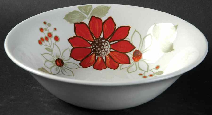 Bermuda Orange Coupe Cereal Bowl by Myott Staffordshire-1