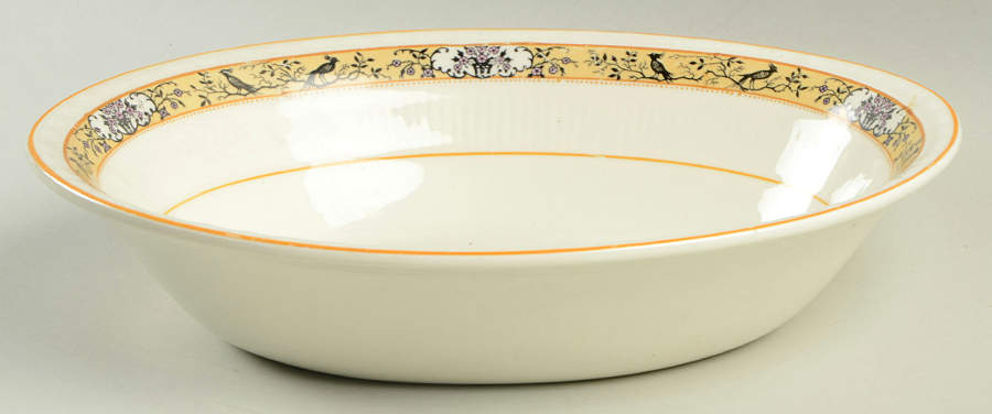 Birdette 9" Oval Vegetable Bowl by Myott Staffordshire-1