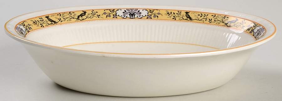 Birdette 8" Oval Vegetable Bowl by Myott Staffordshire-1