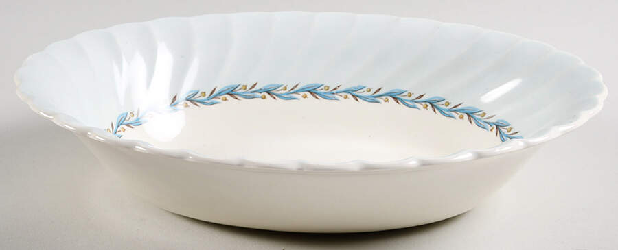 Blue Chelsea 10" Oval Vegetable Bowl by Myott Staffordshire-1