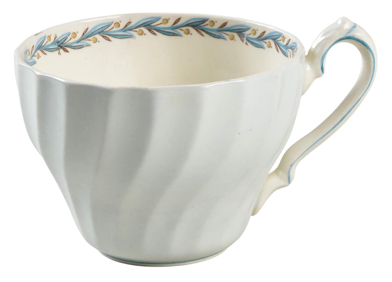 Blue Chelsea Flat Cup by Myott Staffordshire-1