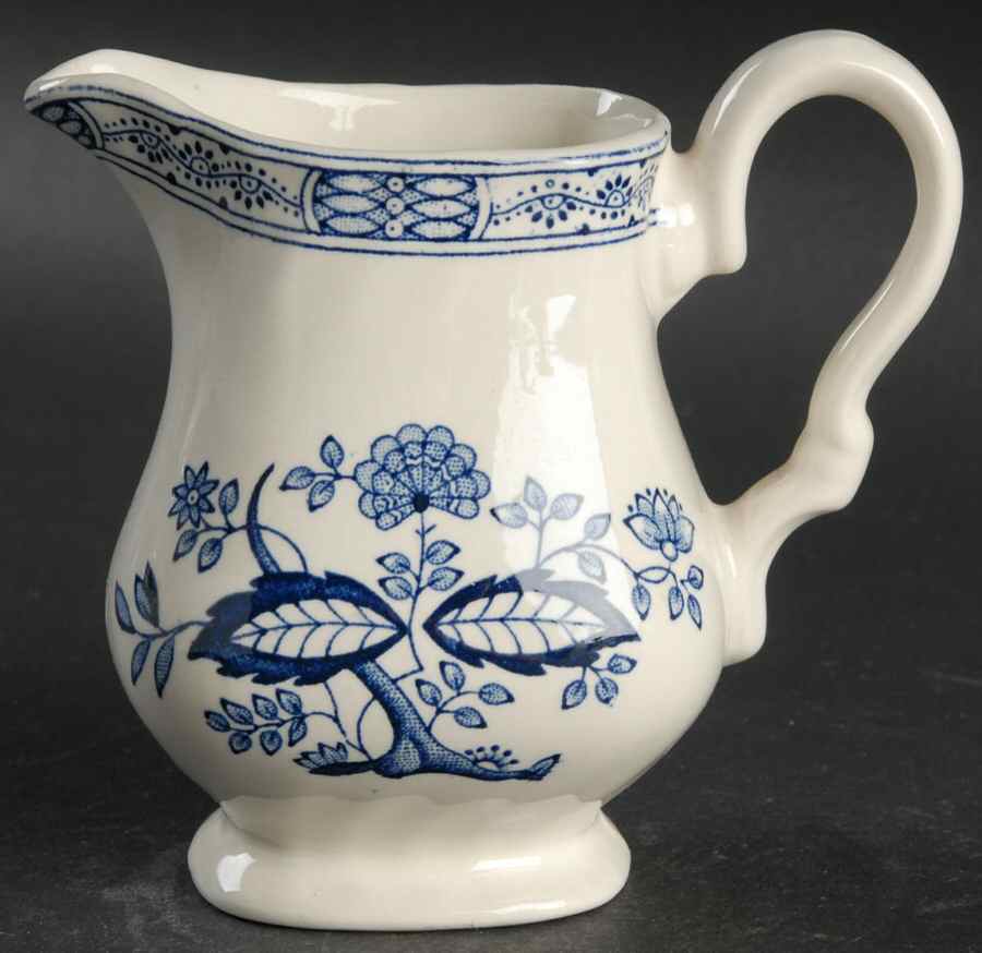 Blue Onion Creamer by Myott Staffordshire-1