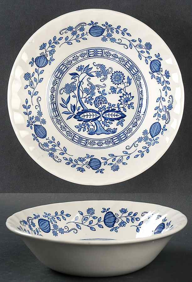 Blue Onion Coupe Cereal Bowl by Myott Staffordshire-1