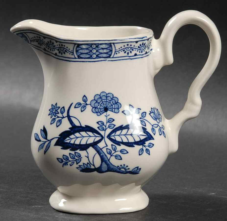 Blue Onion Creamer by Myott Staffordshire-1