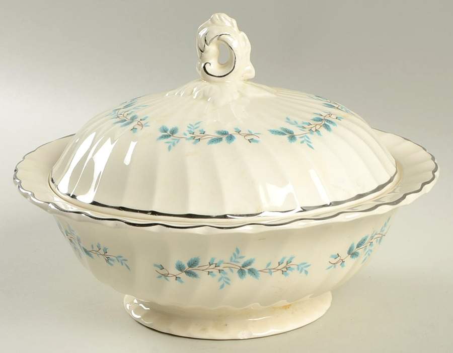 Bluebell Round Covered Vegetable by Myott Staffordshire-1