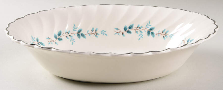 Bluebell 10" Oval Vegetable Bowl by Myott Staffordshire-1