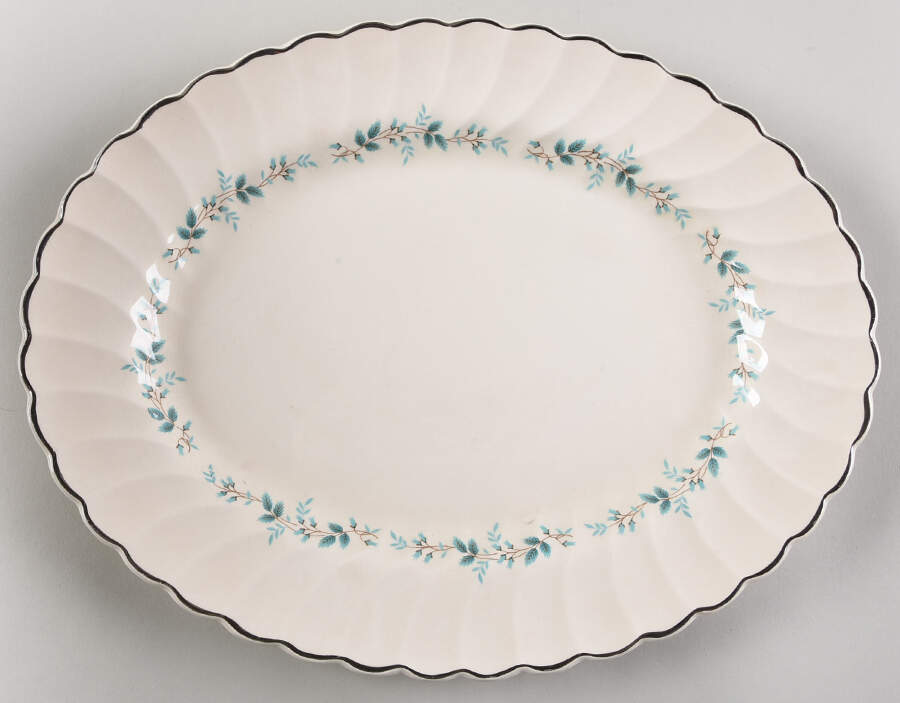 Bluebell 14" Oval Serving Platter by Myott Staffordshire-1