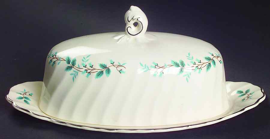Bluebell 1/4 Lb Covered Butter by Myott Staffordshire-1