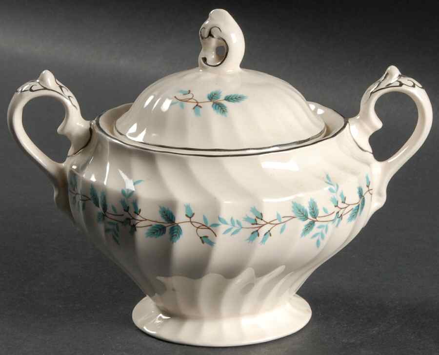 Bluebell Sugar Bowl & Lid by Myott Staffordshire-1