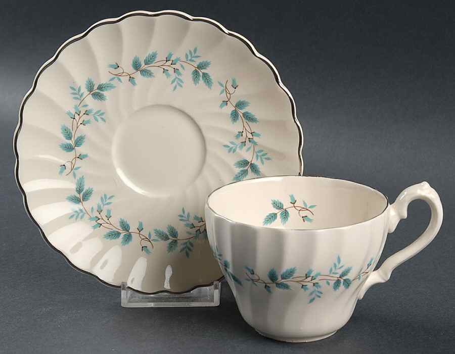 Bluebell Flat Cup & Saucer Set by Myott Staffordshire-1