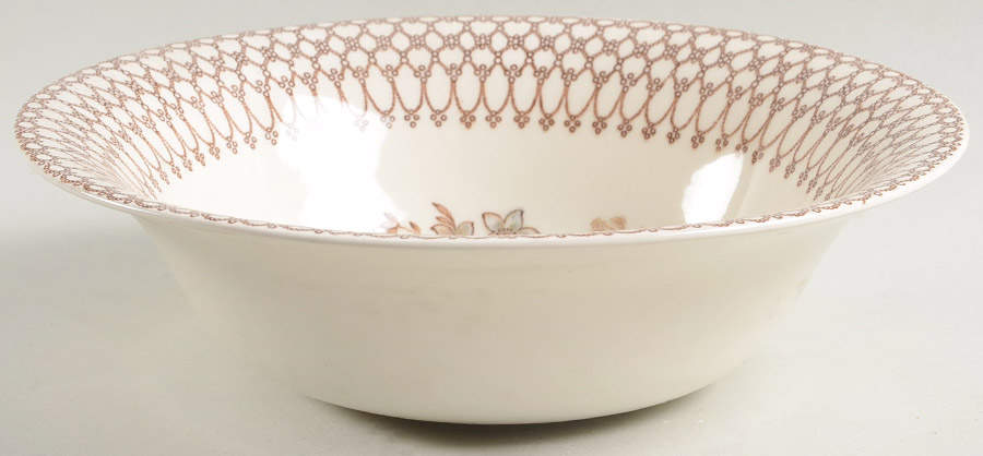 Bonnie Dundee (Brown) 8" Round Vegetable Bowl by Myott Staffordshire-1