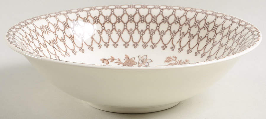 Bonnie Dundee (Brown) Coupe Cereal Bowl by Myott Staffordshire-1