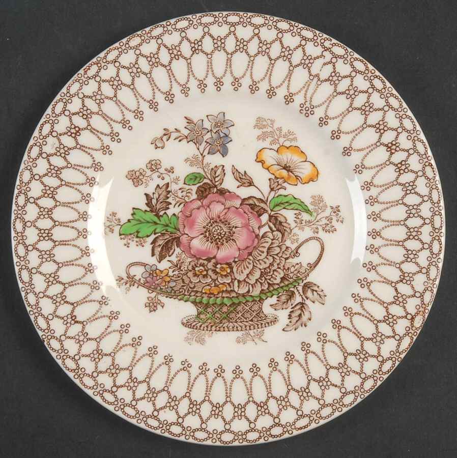 Bonnie Dundee (Brown) Bread & Butter Plate by Myott Staffordshire-1
