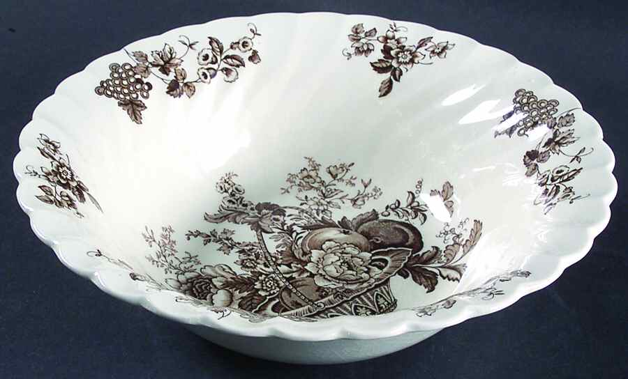 Bountiful Brown 8" Round Vegetable Bowl by Myott Staffordshire-1