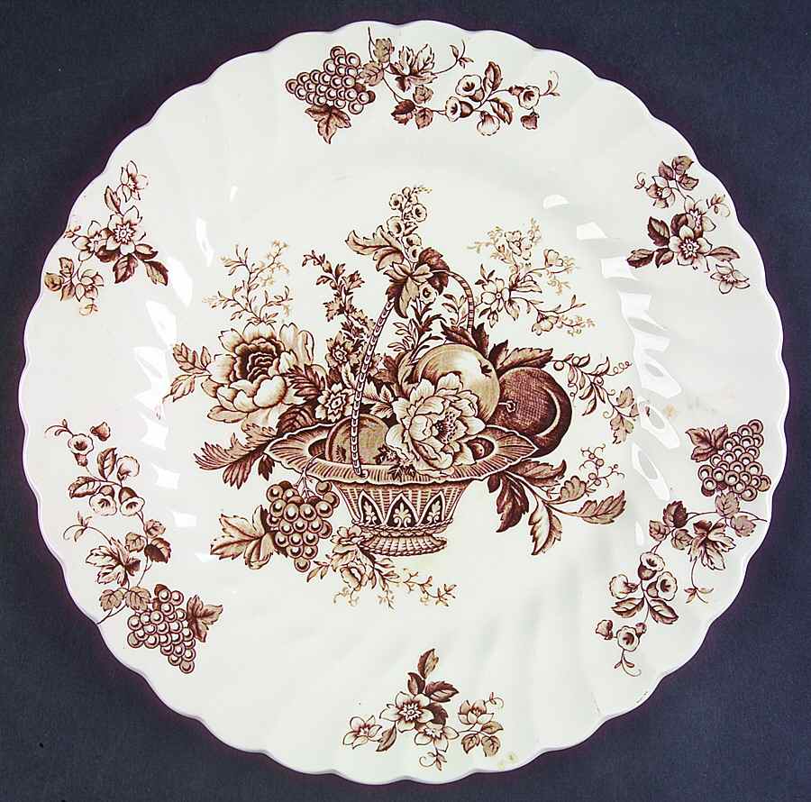 Bountiful Brown Dinner Plate by Myott Staffordshire-1