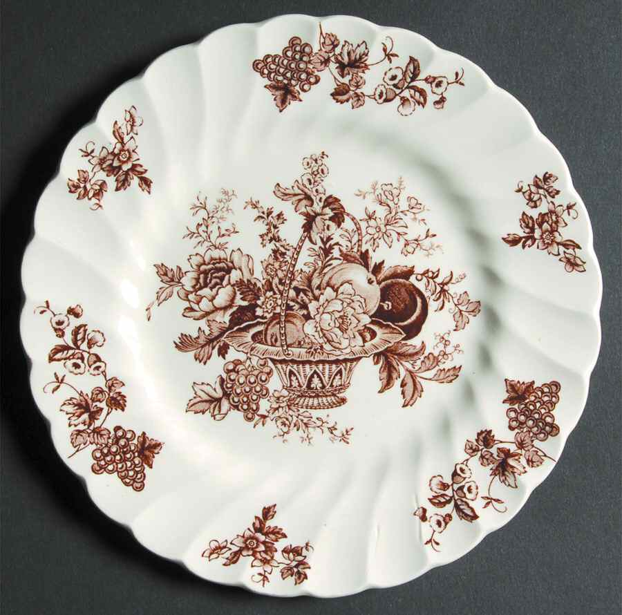 Bountiful Brown Bread & Butter Plate by Myott Staffordshire-1
