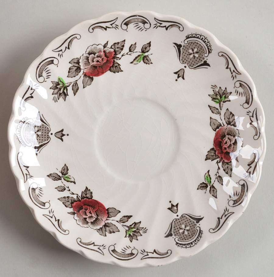 Bouquet (No Trim) Saucer by Myott Staffordshire-1
