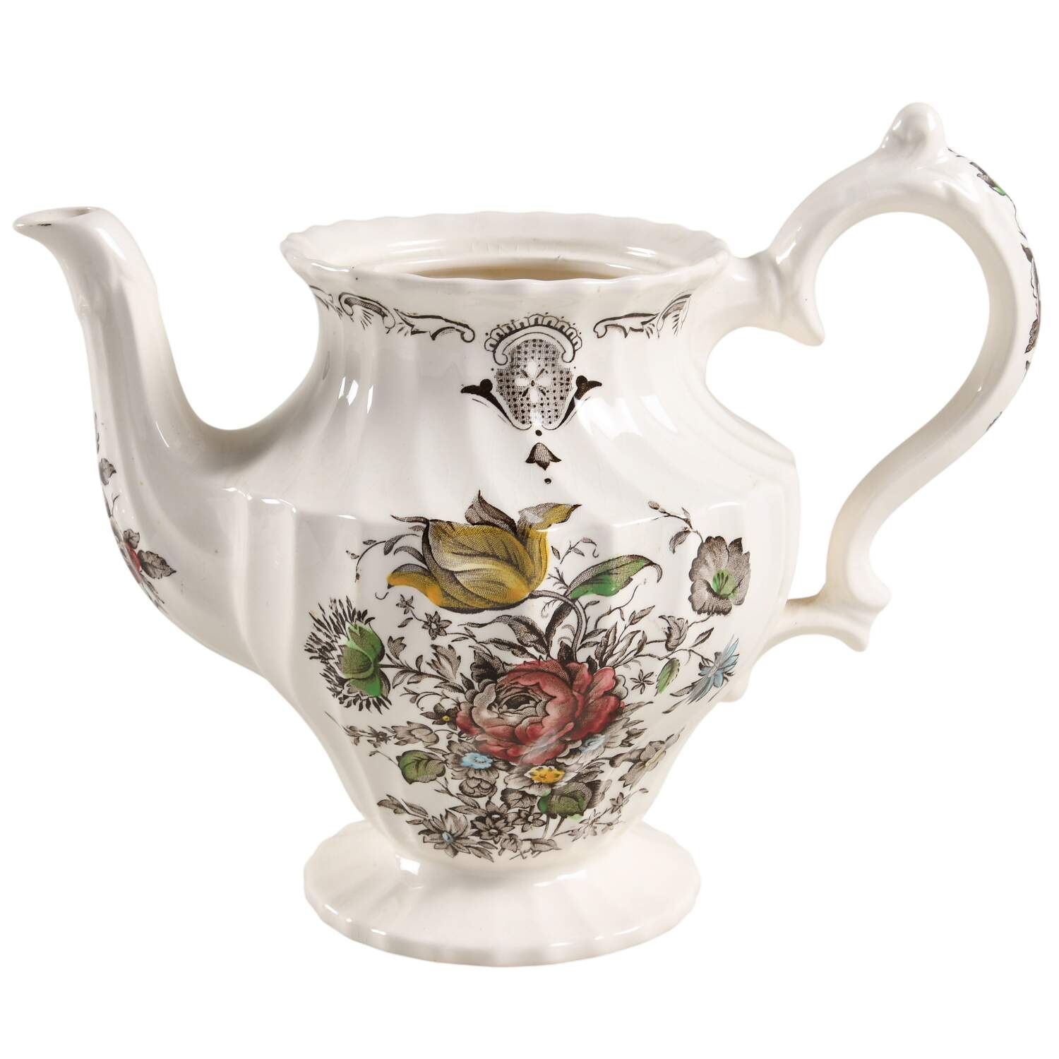 Bouquet (No Trim) Teapot No Lid by Myott Staffordshire-1
