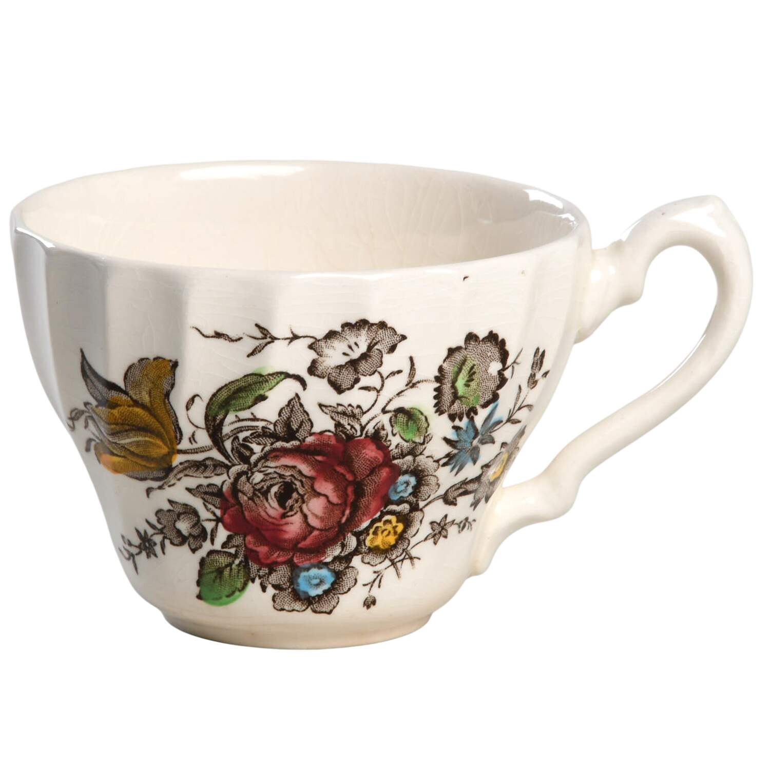 Bouquet (No Trim) Flat Cup by Myott Staffordshire-1